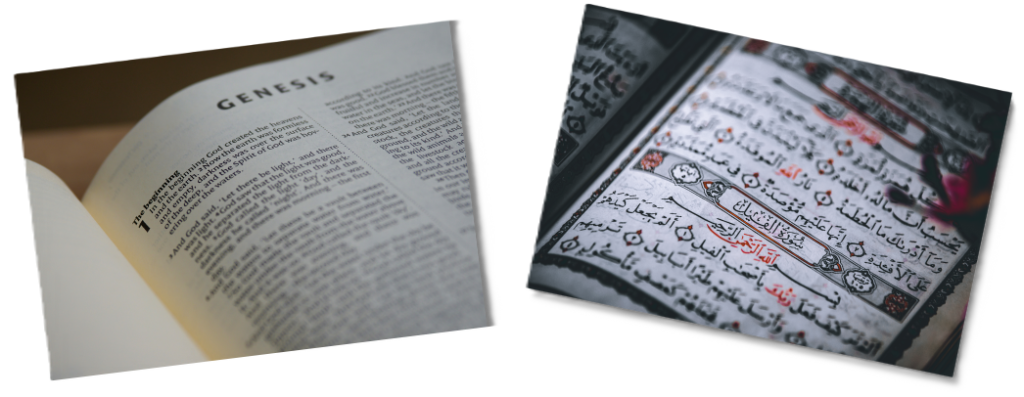 Santa Biblia y Sagrado Corán